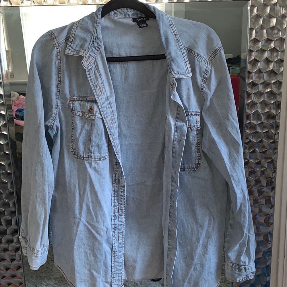 Jean button up